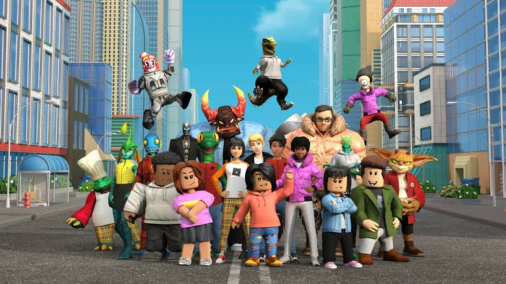 Roblox creators gathered in a city