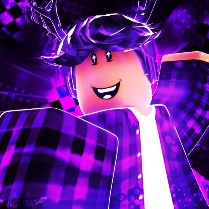 Purple Roblox avatar